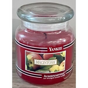 Yankee Candle MACINTOSH Black Band Candle 14.5 oz Apple
